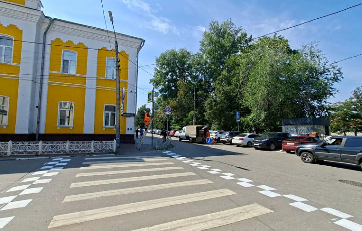 В Туле обновили 280 пешеходных переходов вблизи школ