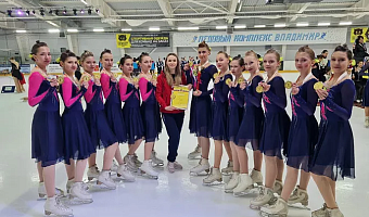 Тулячки стали победителями Всероссийских соревнований по синхронному катанию на коньках