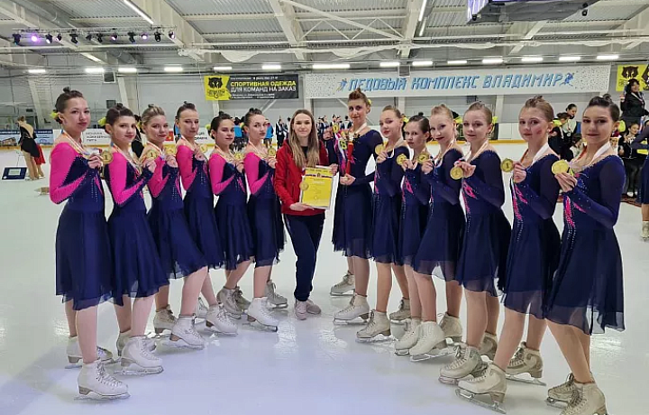 Тулячки стали победителями Всероссийских соревнований по синхронному катанию на коньках