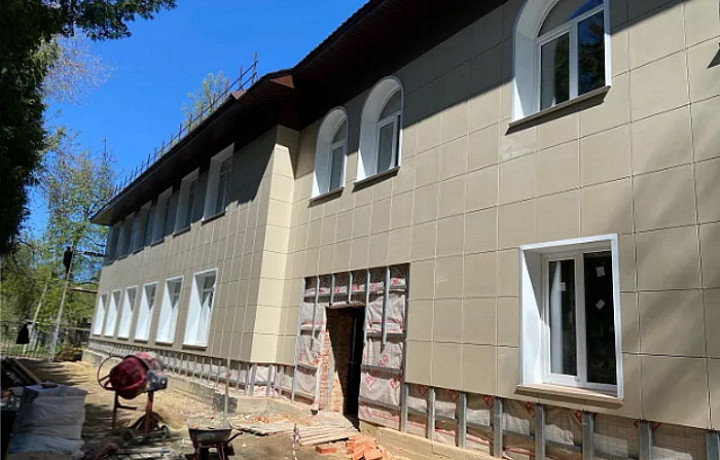 Капитальный ремонт поликлиники в тульских Липках выполнен на 65%