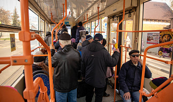 В Туле на улице Кауля из-за поломки рельса встали трамваи