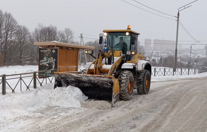 За сутки с улиц Тулы было вывезено более 3,2 тысячи кубометров снега