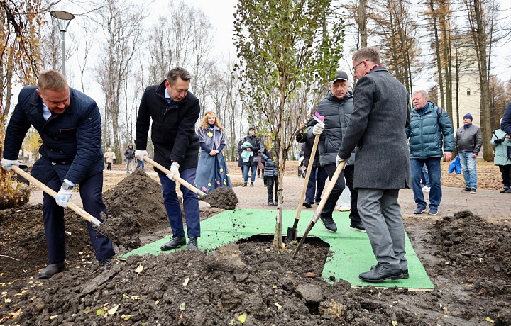 В Новомосковске открыли пространство «Березовая роща»