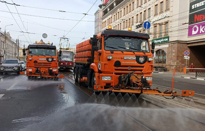 Уборка улиц, вывоз смета и окос газонов продолжатся в Туле 19 сентября