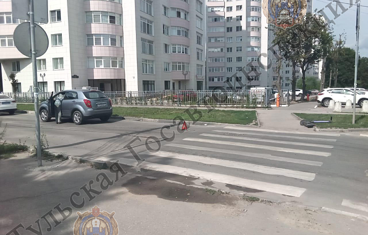 В Туле Ssang Yong Actyon сбил 15-летнего подростка на электросамокате