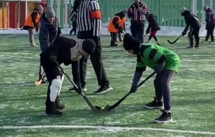 В Туле стартовал турнир по хоккею в валенках среди школьников