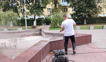 В Туле проводятся работы по содержанию фонтанов