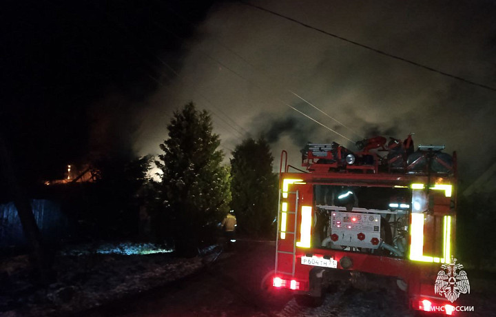 При пожаре в Суворовском районе Тульской области погиб мужчина