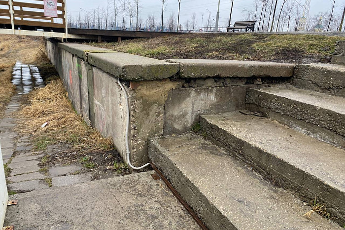 Туляки обратили внимание на неухоженное состояние Пролетарской набережной