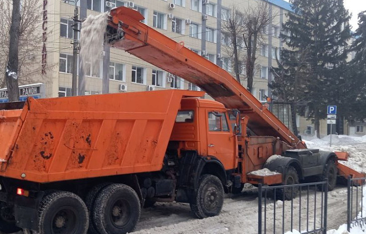 За сутки с улиц Тулы вывезено более 2,5 тысяч кубометров снега