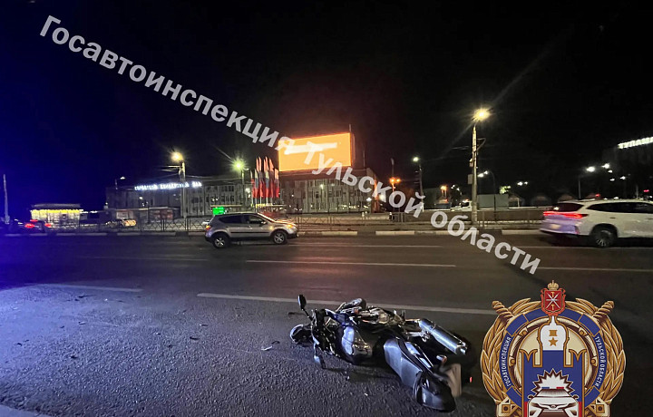 ДТП с мотоциклистом произошло на улице Советской в Туле