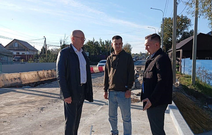 В октябре в Туле завершат реконструкцию моста через ручей в Ленинском районе