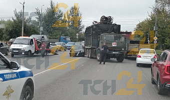 В ДТП на улице Рязанской в Туле столкнулись семь автомобилей