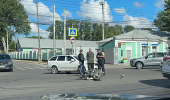 В Заречье в Туле сбили мотоциклиста