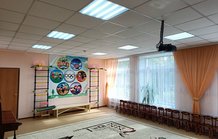 В детском саду на улице Волкова в Туле отремонтировали музыкальный зал