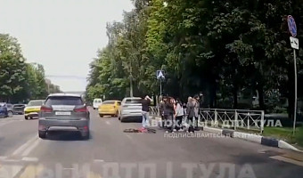 Ребёнка на велосипеде сбили на улице Фрунзе в Туле