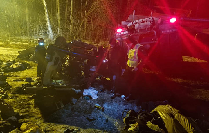 Спасатели завершили работы по ликвидации последствий смертельного ДТП под Тулой