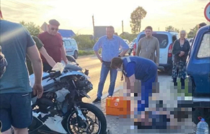 Мотоциклист попал в больницу после ДТП с «Нивой» в тульских Барсуках