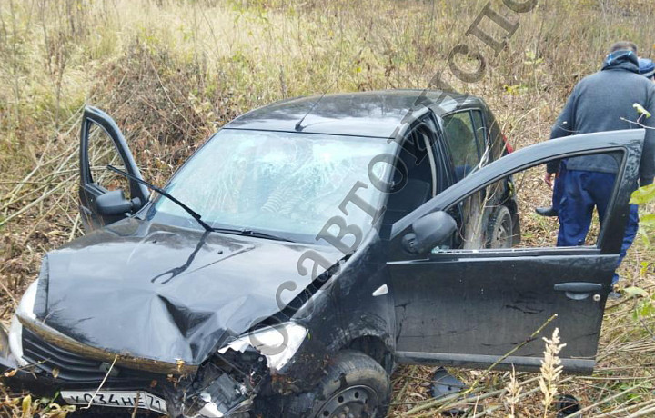 На автодороге «Голодское – Суворов – Одоев» опрокинулся Renault Sandero