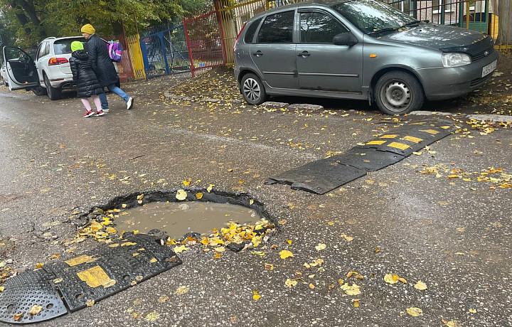 Туляки пожаловались на дырку в лежачем полицейском
