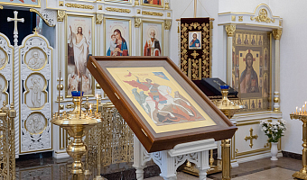 Миляев передал тульскому храму икону святого Георгия Победоносца