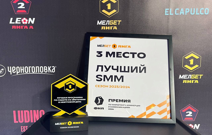 Тульский «Арсенал» получил награды за работу со зрителями и лучший SMM