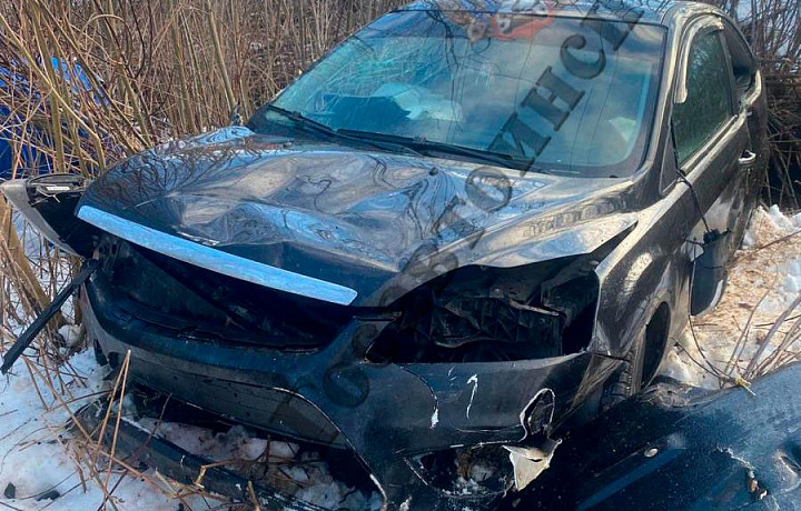 Ефремовская автоледи на Ford Focus съехала в кювет