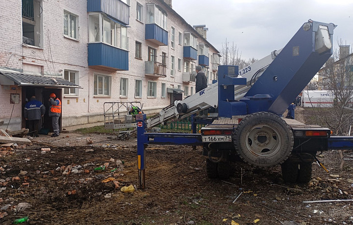 Восстановлено газоснабжение в двух подъездах пострадавшего от взрыва дома в Тульской области