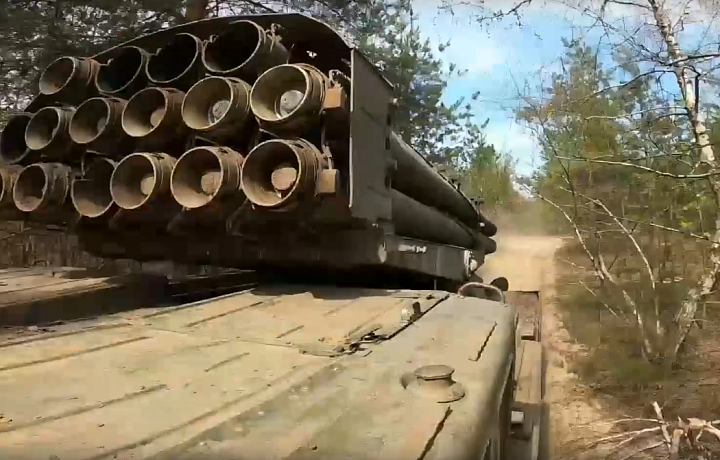 Минобороны России показало кадры работы тульского «Урагана» в зоне спецоперации