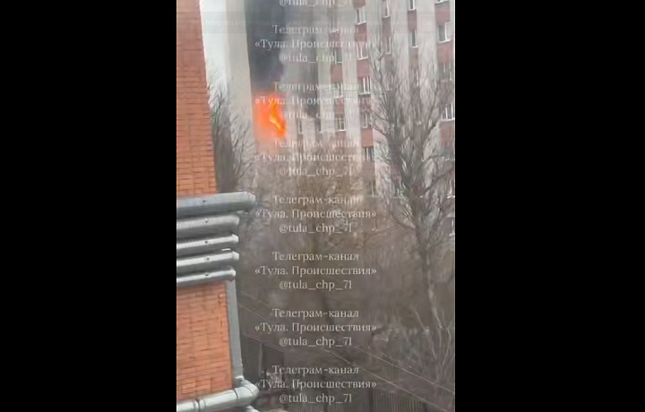 В тульском Мясново произошел пожар в жилом доме