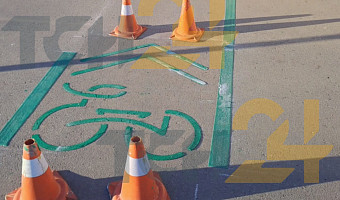 ﻿Туляки показали, как выглядит велодорожка на дублере проспекта Ленина