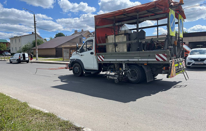 Осевая разметка появится на 910 пешеходных переходах и 170 улицах в Туле