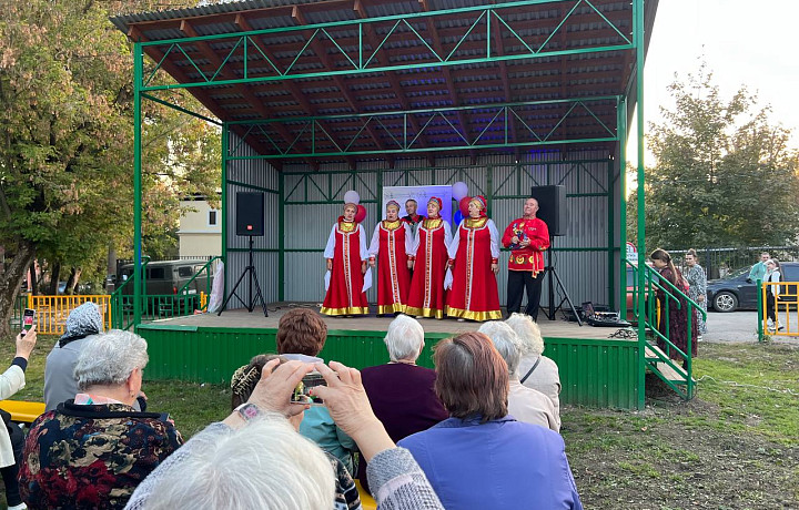 Для пенсионеров Привокзального округа Тулы провели праздничный концерт