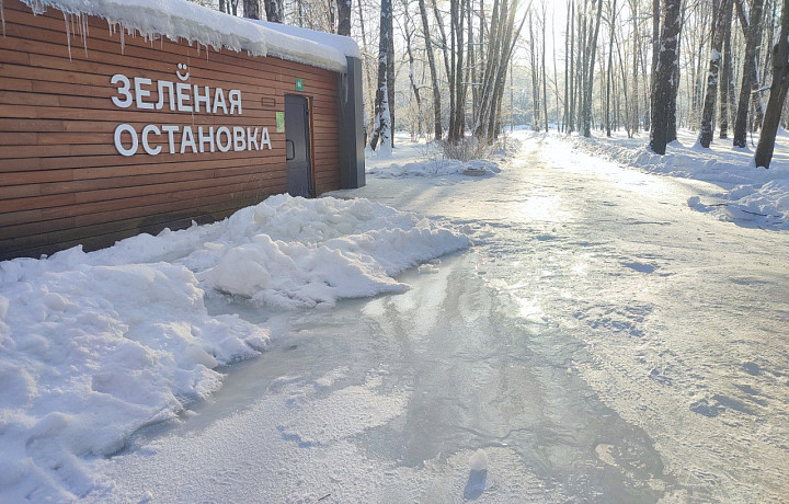 В Центральном парке Тулы произошёл прорыв подземных коммуникаций