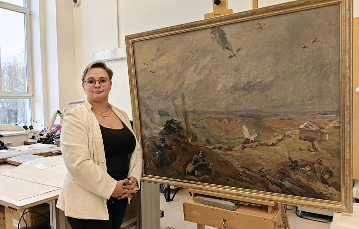 Картины военного времени реставрируют в Тульском музейном объединении