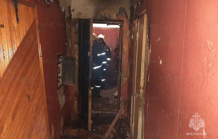 На улице Курковой в Туле произошел пожар в жилом доме