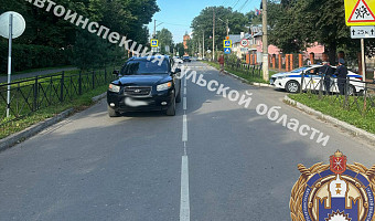 В Киреевске водитель Hyundai сбил пешехода на переходе