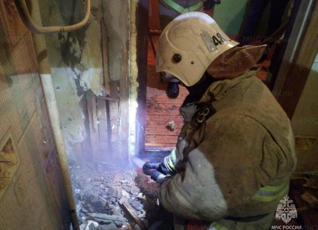 В Липках в Киреевском районе произошел пожар в многоквартирном жилом доме