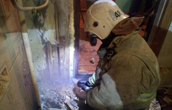 В Липках в Киреевском районе произошел пожар в многоквартирном жилом доме