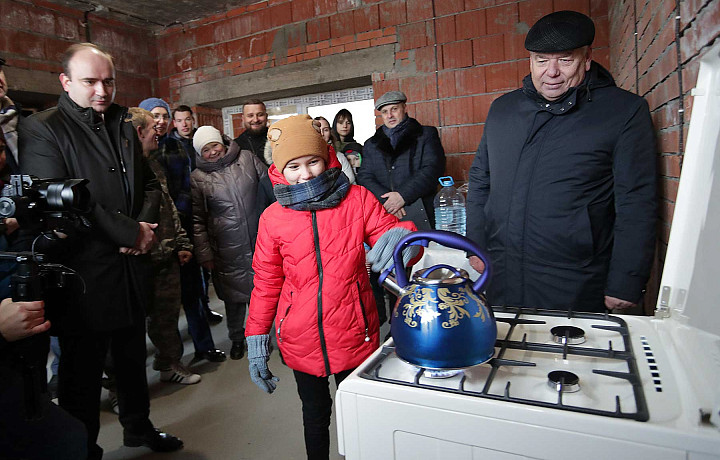 В Туле многодетной семье газифицировали дом