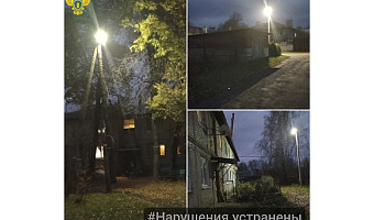 После жалобы жителей в деревне Чернского района восстановили уличное освещение