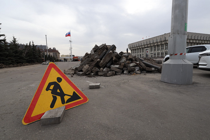 В Туле приступили к ремонту площади Ленина