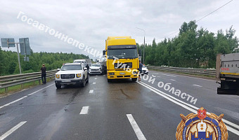 Пять машин столкнулись на «Золотом кольце» в Туле
