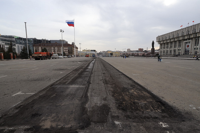 В Туле приступили к ремонту площади Ленина
