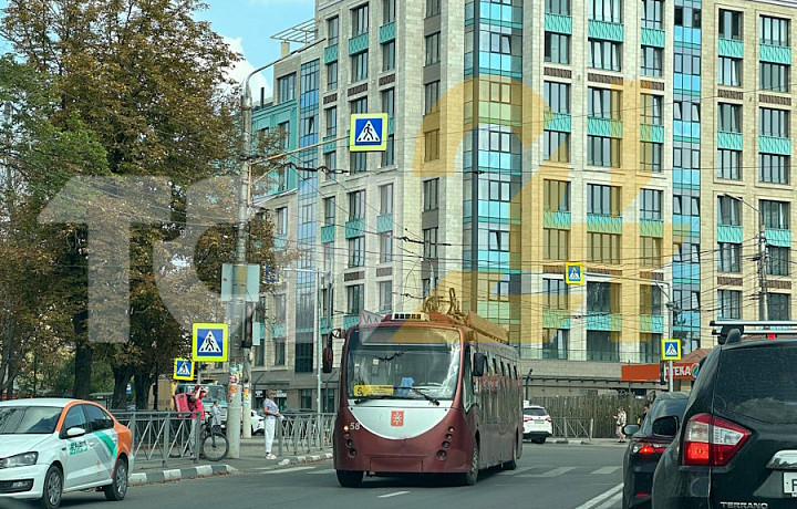 На улице Болдина в Туле оборвало троллейбусные провода