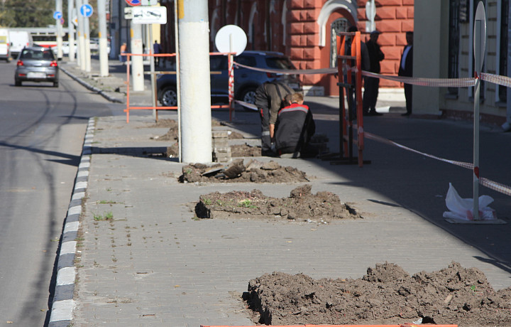 На улице Советской в Туле появятся 22 модуля для растений и лавочки