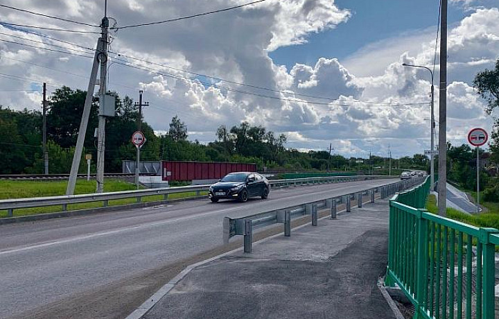 В Тульской области завершили реконструкцию моста через реку Волоть