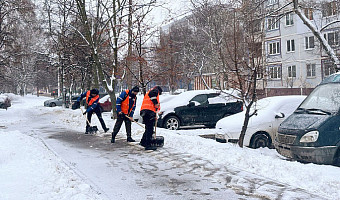 В Тульской области усилили уборку после снегопада 26 декабря