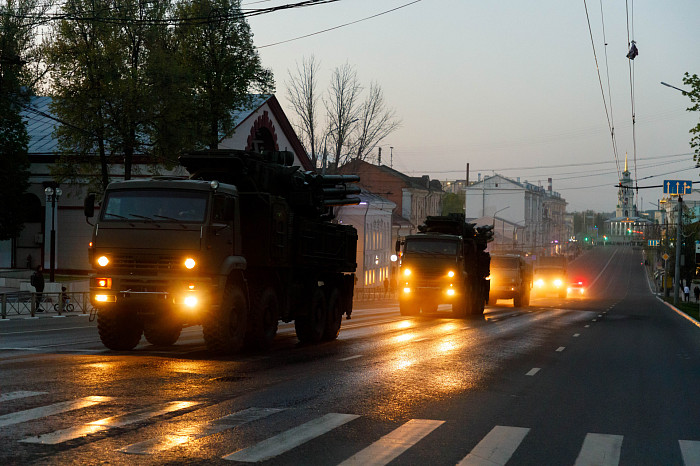 Фоторепортаж: в Туле прошла вторая репетиция Парада Победы