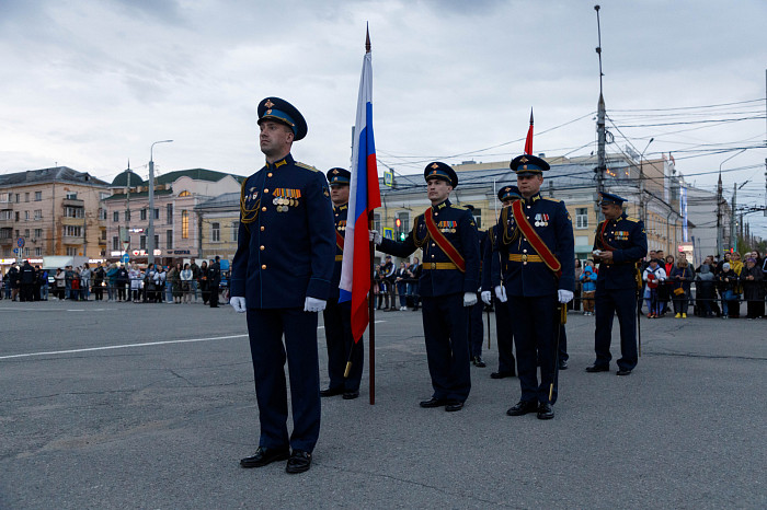 Первая репетиция Парада Победы прошла на площади Ленина в Туле